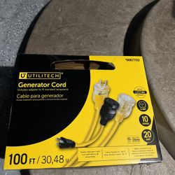 Generator Cord 100 Ft And 50 Ft Contractor Cord All New This Is Over $240 Plus Tax 