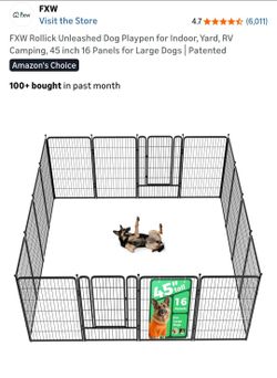 FXW dog playpen 45" 16 panels