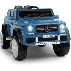 Blue Benz Ride On Power Wheel 