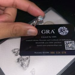 Moissanite Engagement Ring 1.25ct  14k white gold setting #diamondring