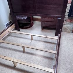 Queen Bed + 2 Pier 1 Imports Side Tables