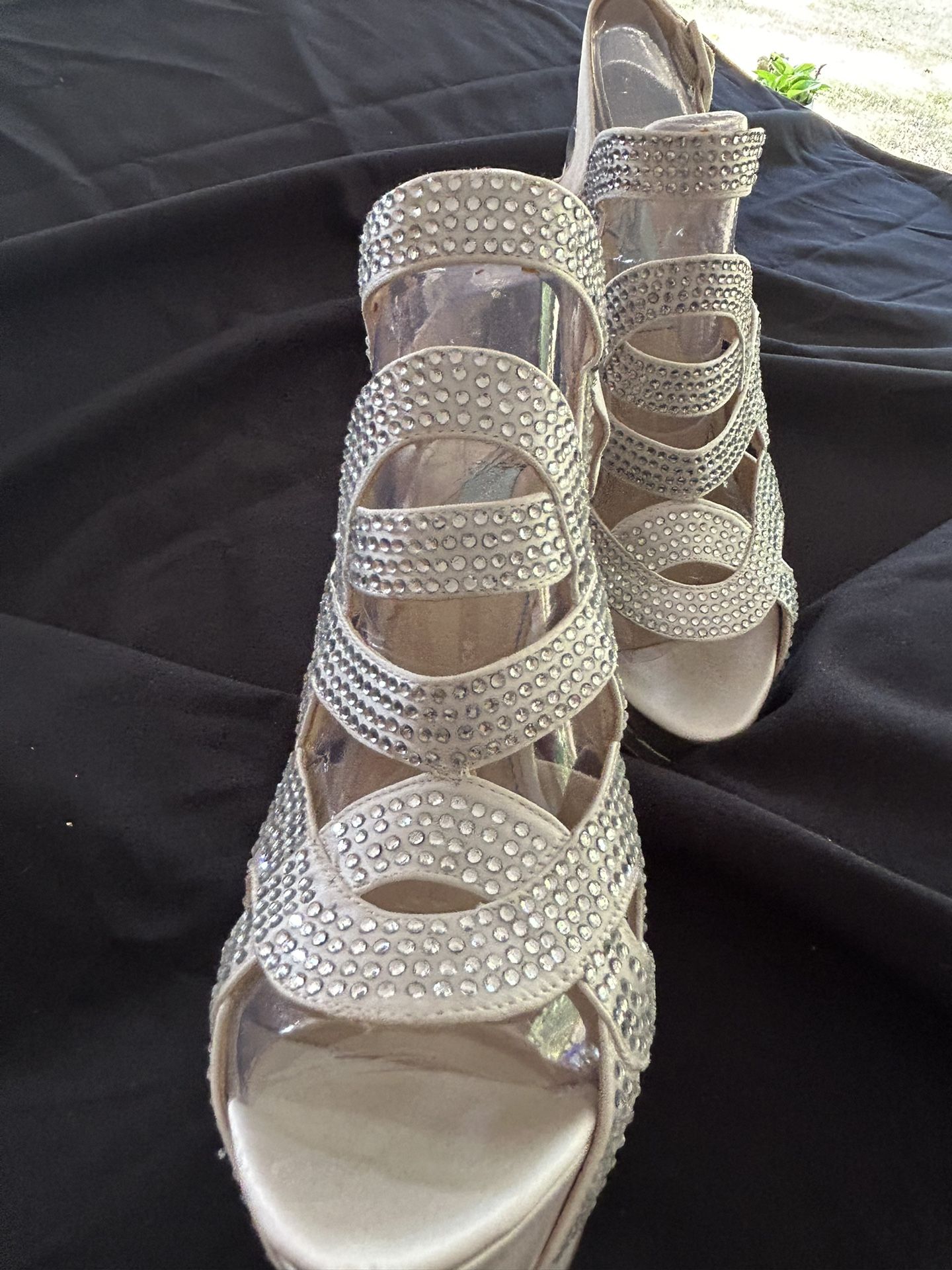 Betsy Johnson Bedazzled Heels ( Size 9M)
