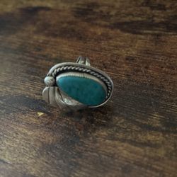 Southwest Turquoise Ring 925 Silver 75obo 