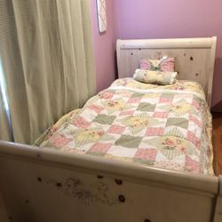 Twin Bed And Night Stand