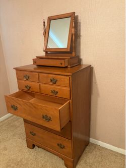 Dresser with mirror