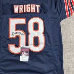 Darnell Wright Signed Autograph Custom Jersey - JSA Coa - Chicago Bears