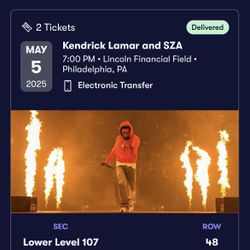 Kendrick Lamar x Sza Grand National Tour “PHILLY”