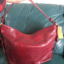 Brahmin authentic snakeskin leather handbag brand new