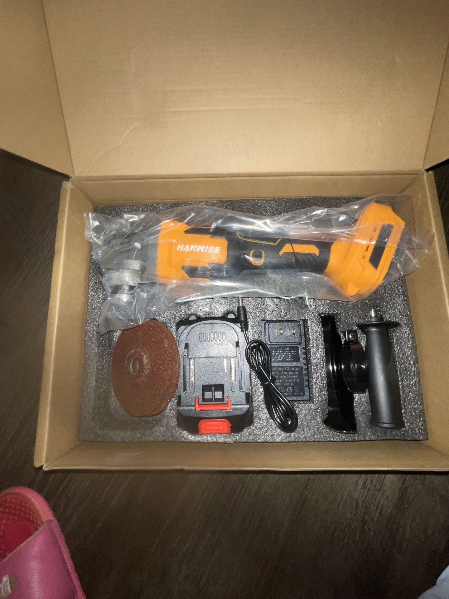 Brushless lithium, battery angle grinder