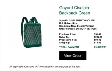 REAL!! Goyard Cisalpin Bag. Receipt in photos. Please read description!