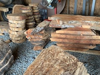 Live edge slabs