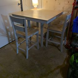 Bar Height Table and Chairs