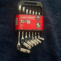 Craftsman 7pc Ratcheting Flex Head Wrench Set