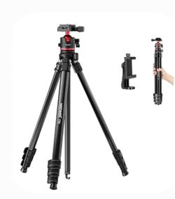 Travel tripod for camera + phone mount attachment