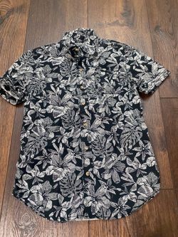 Boys black button shirt size 10/12 by Arizona #22