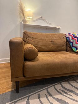 MCM Tan Suede Loveseat – Mid-Century Modern – $40 OBO