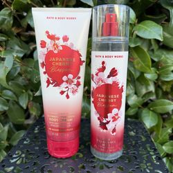 Bath & Body Works Japanese Cherry Blossom Body Cream and spray