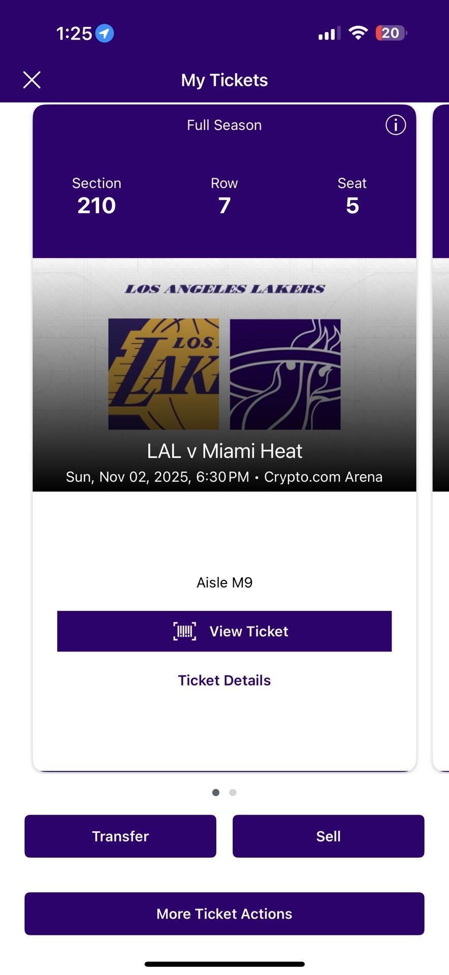 Lakers vs Miami heat sunday nov 2