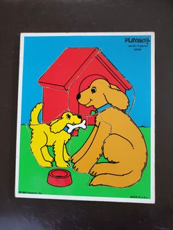Vintage Playskool Wooden Puzzle