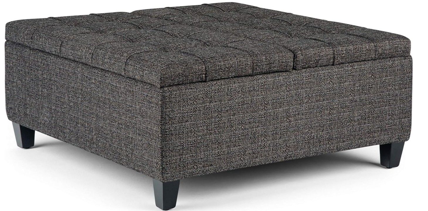 36 inch Wide Storage Ottoman Coffee Table