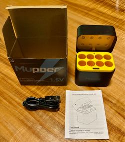 Mupoer AA 1.5V Rechargeable Lithium Battery Charger Set