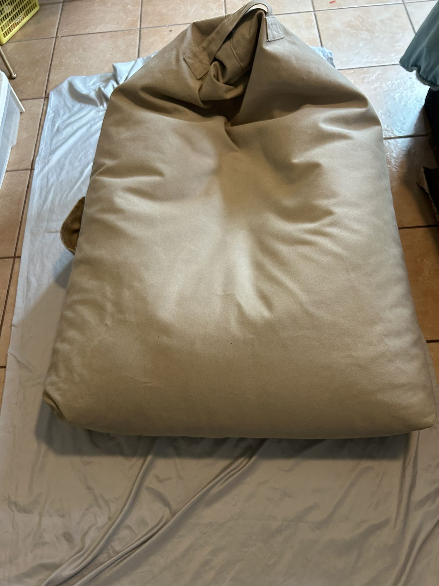 Zara Home canvas bean bag in beige