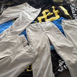 Khaki work baige pants 4 pairs