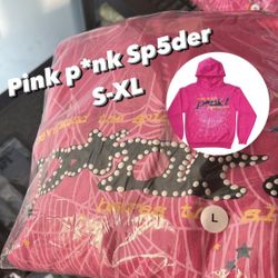 Sp5der Hoodie- Pink V1 (read Desc)