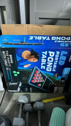 LED portable Pingpong table