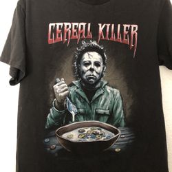 Michael Myers Cereal Killer Halloween Horror Movie Killers Tshirt Men
