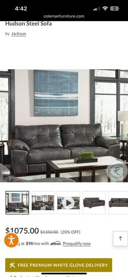 Jackson Furniture Hudson Sofa Couch