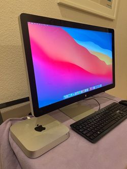 Apple Mac Mini (Late 2014) Desktop Setup – i5 / 8GB RAM + 27" Apple Cinema Display (2K)