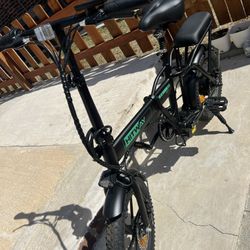 16"×3.0 Fat Tire Folding Electric Bicycle 500W Motor