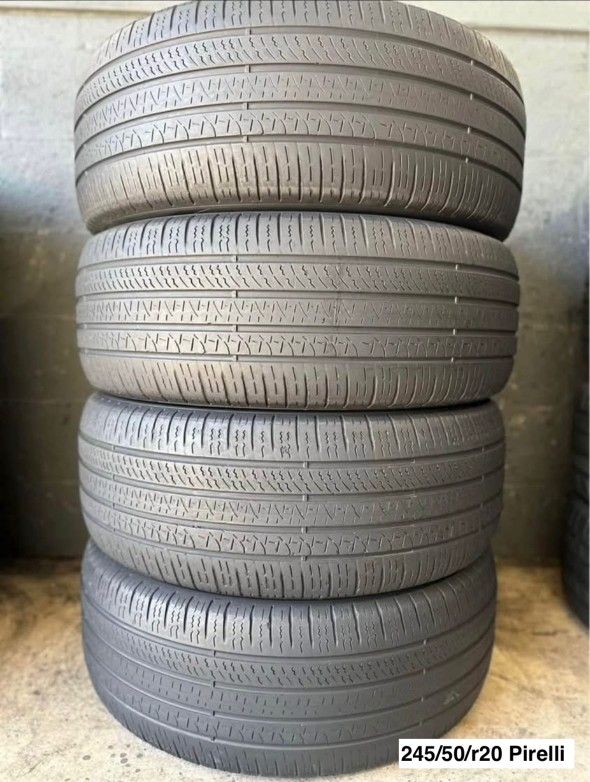 245/50/r20 Pirelli ALL FOUR (4) TIRES