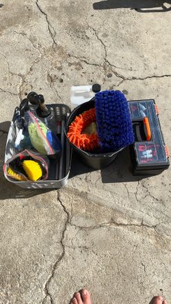 Car detailing supplies