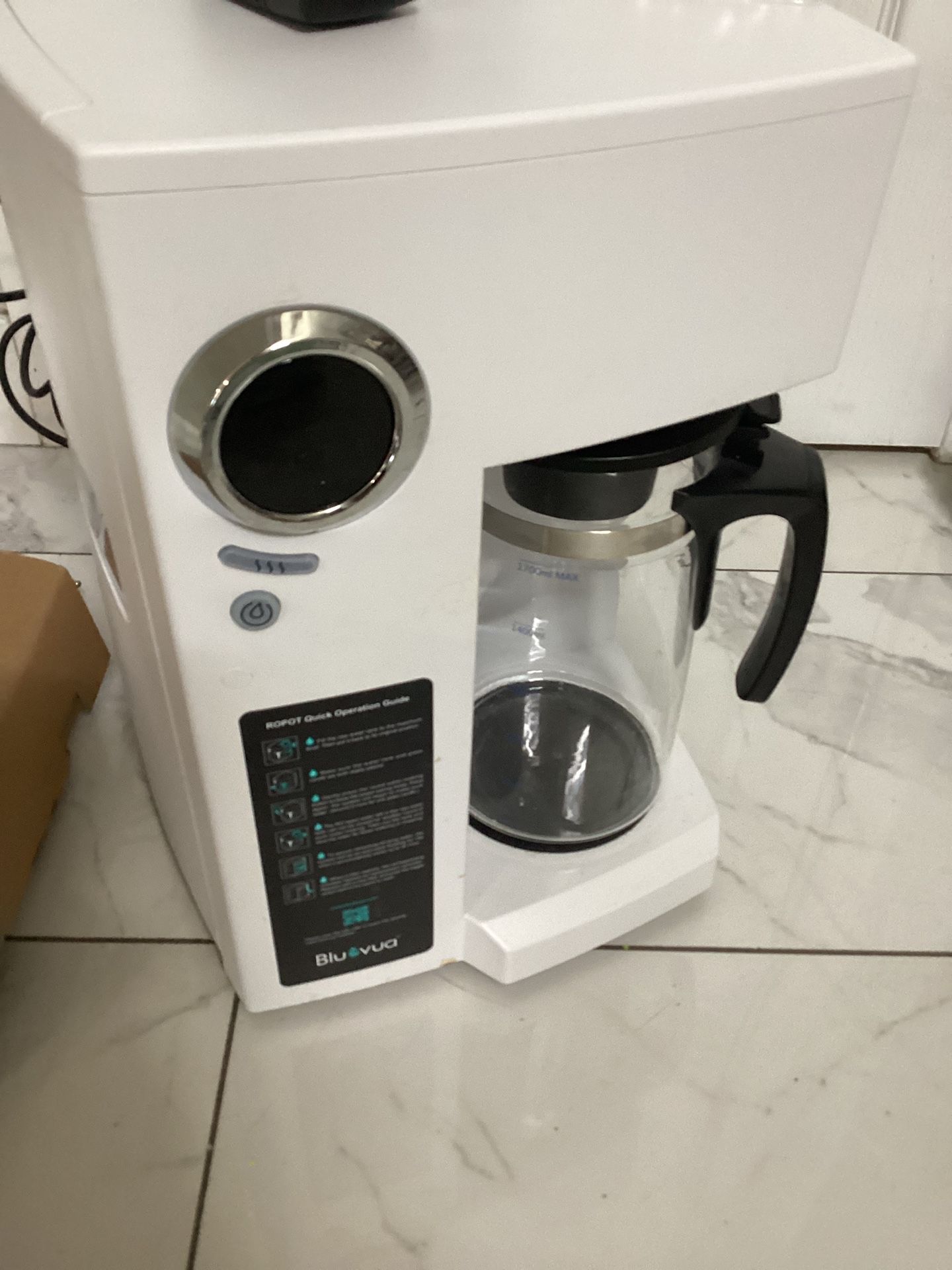 Bluevua RO100ROPOT Reverse Osmosis System Countertop Water Filter for Home