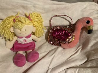 Cute rag doll And Kids Swan Purse… Read Description 