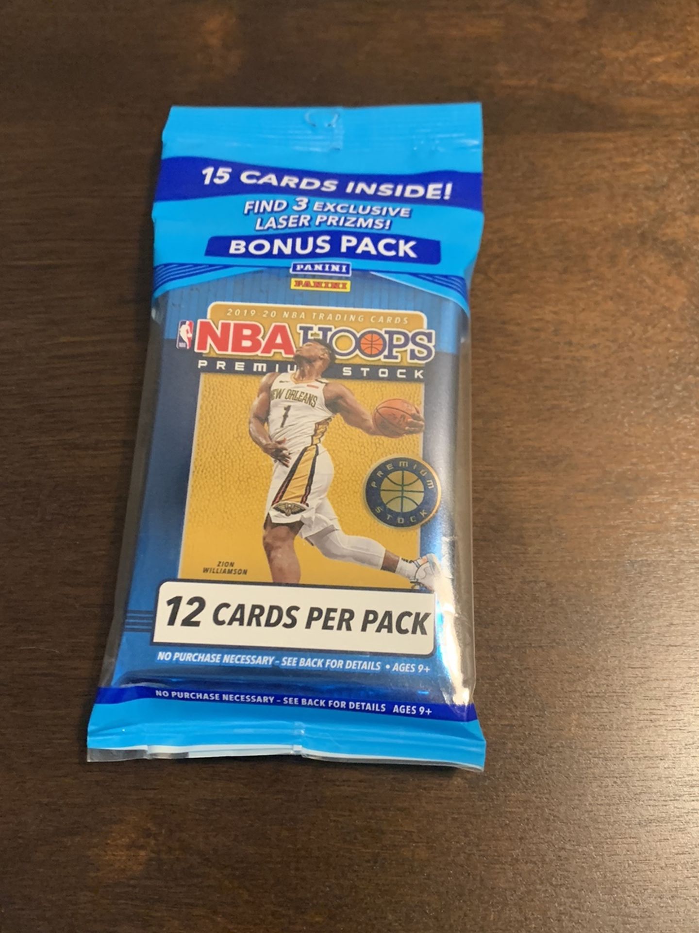 2019-20 Panini NBA Hoops Premium Stock Cello Pack Brand New Factory Sealed