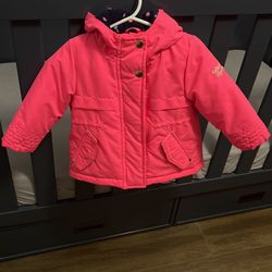 Toddler Girl Winter Coat Size 12 Months.