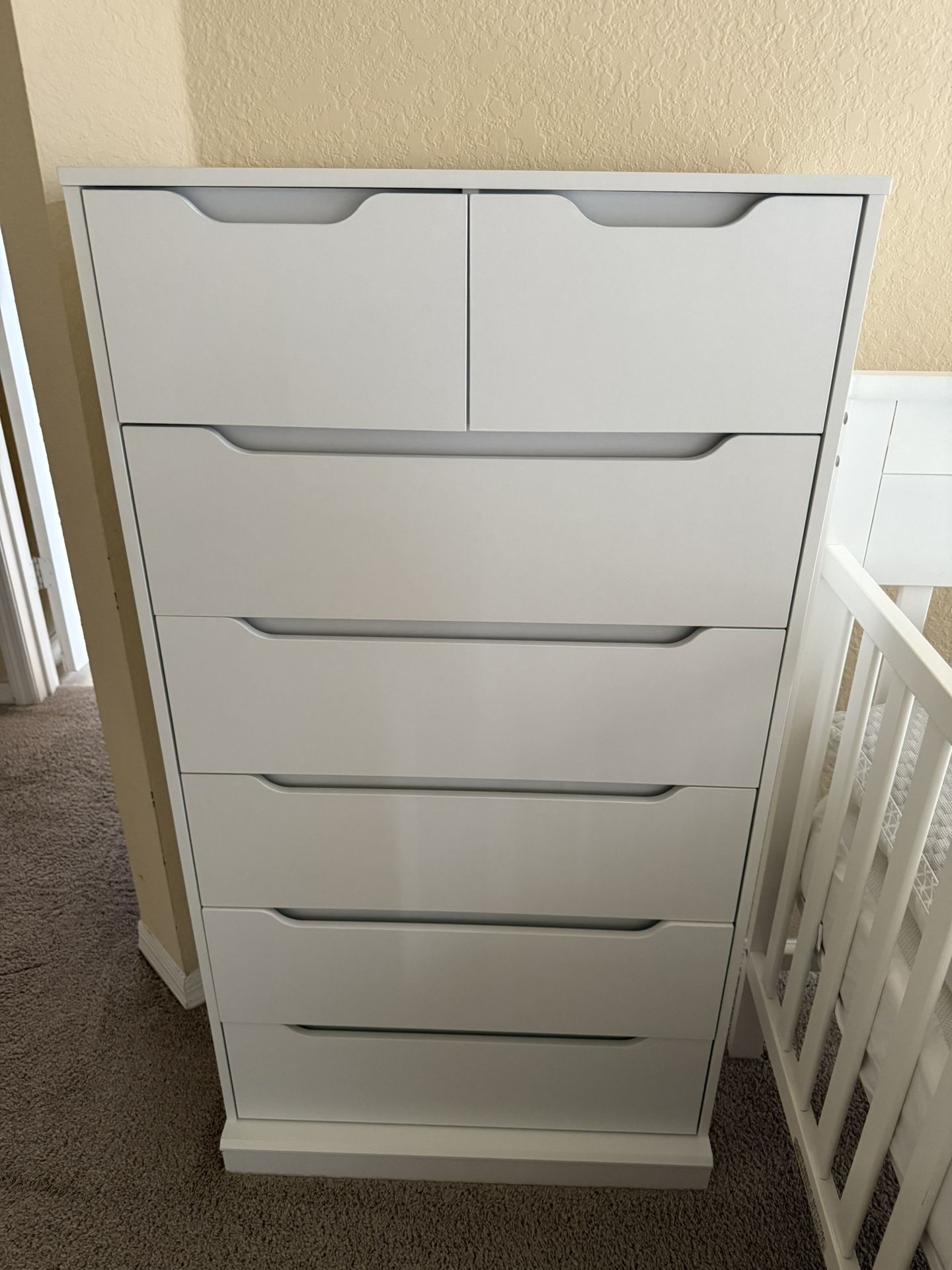 Tall Dresser For Bedroom With 7 Drawers, Wood Closet Organizer