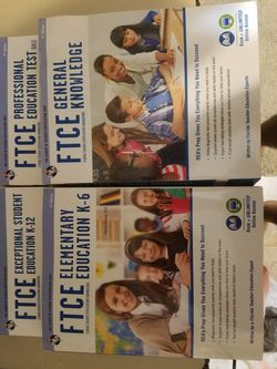 4 FTCE Teacher Certification Prep Books