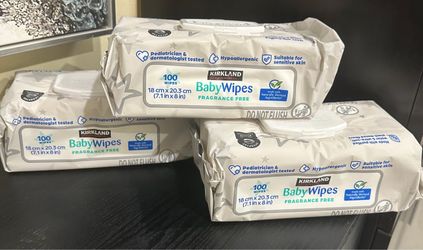Kirkland 100 WIPES $3 each Fragrance free * Hypoallergenic