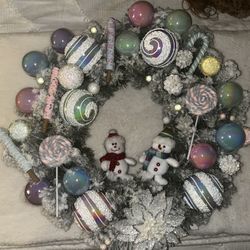 Candyland Christmas Wreath