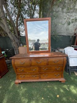 Bed frame and dressers