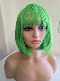 Green wig 12in syn