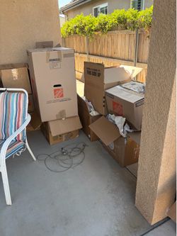 Free Moving Boxes and wrapping paper