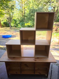 Cubby Hole Coffee Table AND Cubby Hole Bookshelf