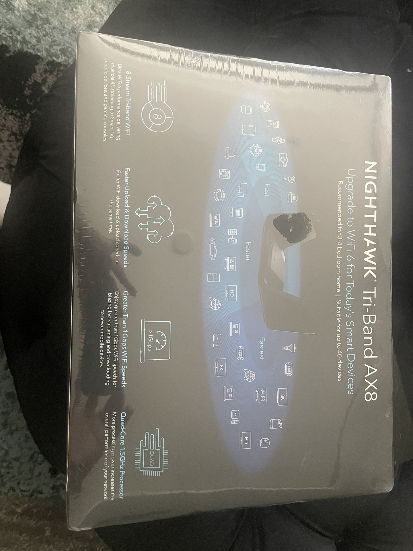 Night Hawk 8 Stream Tri Band Wifi Route