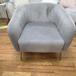 Velvet Barrel Chair Set Of 2 