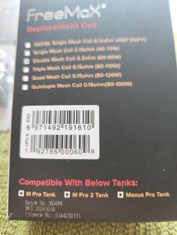 Double Mesh Coil .2ohm (60-90W) - FreeMax Replacement Coils